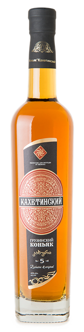 КАХЕТИНСКИЙ 5-летний. 0,5л. Коньяк ординарный 1672