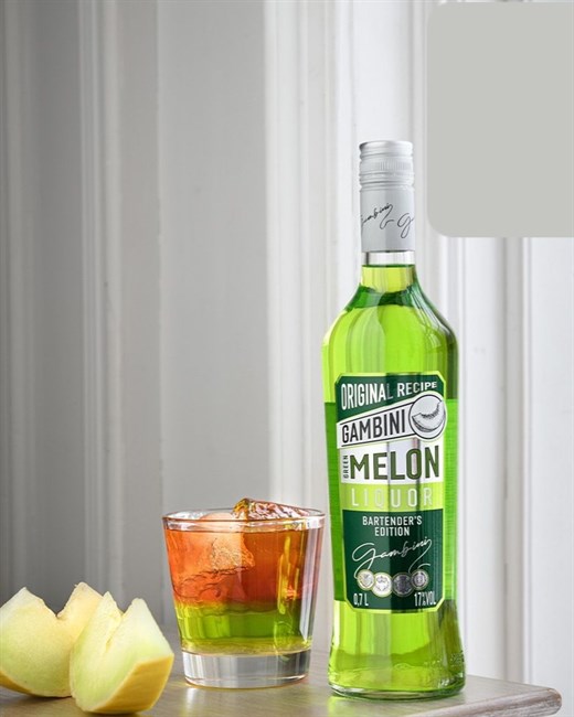 ЛИКЁР ЗЕЛЁНАЯ ДЫНЯ GAMBINI  GREEN MELON, Крепость: 17%, Объём: 0,7 л. 2106
