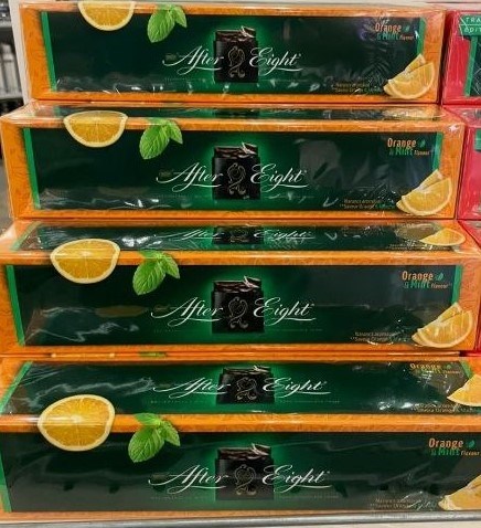 КОНФЕТЫ AFTER EIGHT МЯТА-АПЕЛЬСИН 400г. 2518